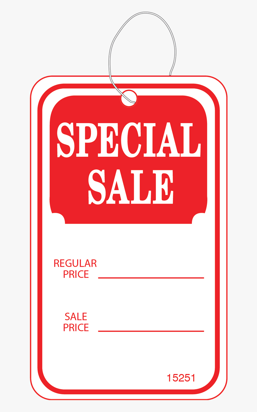 Special Sale Hang Tag With String - Special Sale Price Tags, Transparent Clipart