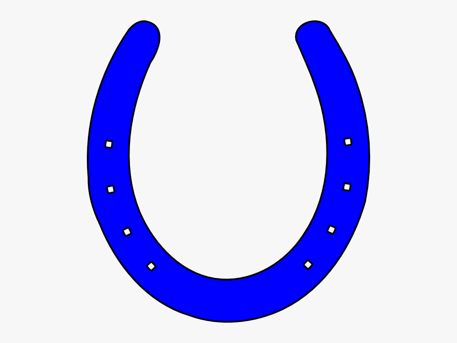 Blue Horseshoe Clipart, Transparent Clipart