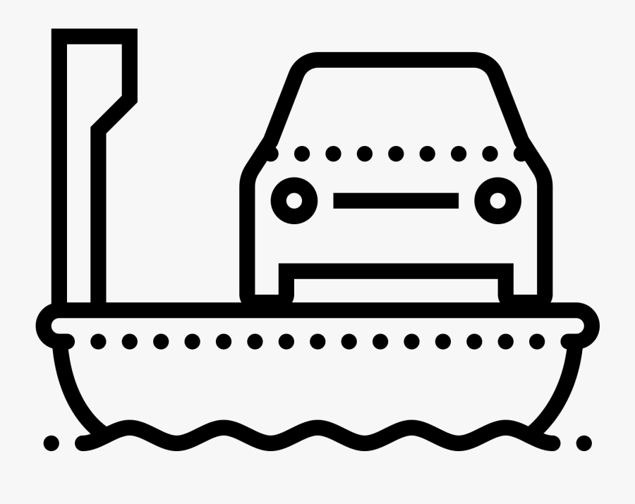 Ferry Clipart Black And White, Transparent Clipart