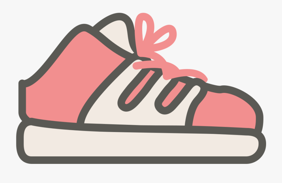 Footwear,shoe,pink,clip - Sneakers Icon Png, Transparent Clipart