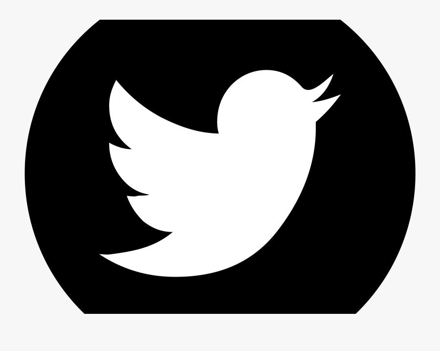 Twitter Black Circle - Logo Twitter Round White, Transparent Clipart