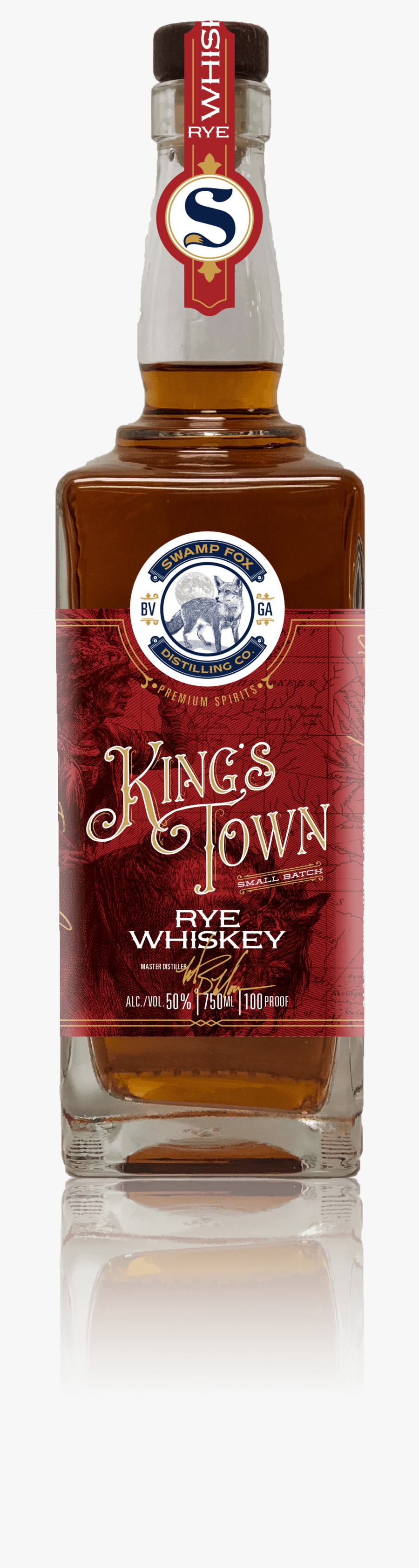 Kings Town Rye Whiskey, Transparent Clipart
