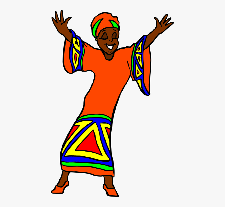 Human Behavior,art,area - Happy African Woman Clipart, Transparent Clipart