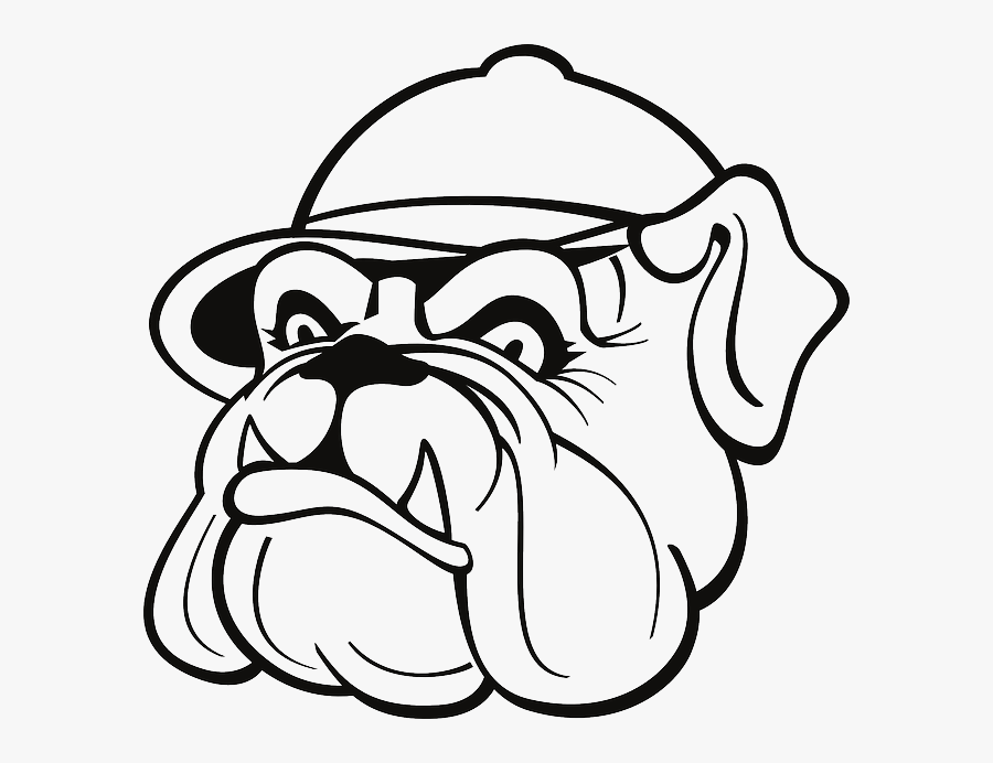 Drawing Bulldogs Sketch - Bulldog Drawing With Hat, Transparent Clipart