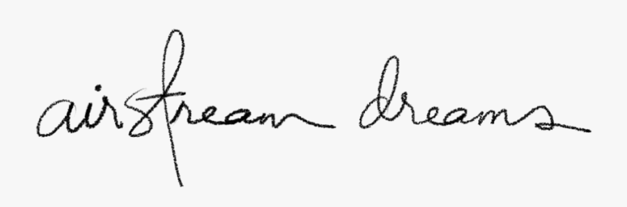 Airstream-dreams - Calligraphy, Transparent Clipart