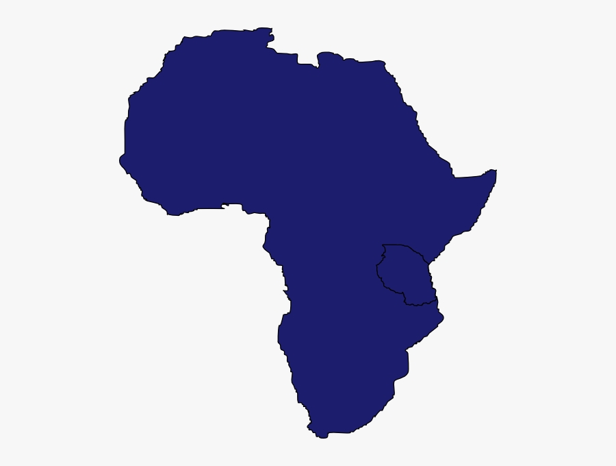 Black Blank Africa Map , Free Transparent Clipart - ClipartKey