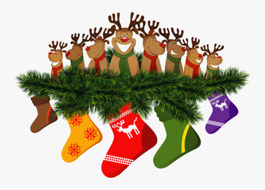 Transparent Cute Christmas Stocking Png, Transparent Clipart