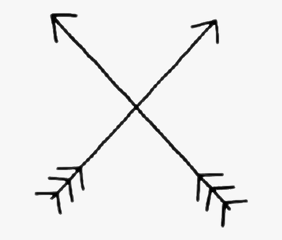 Tumbler Drawing Line - Cross Arrow Png, Transparent Clipart
