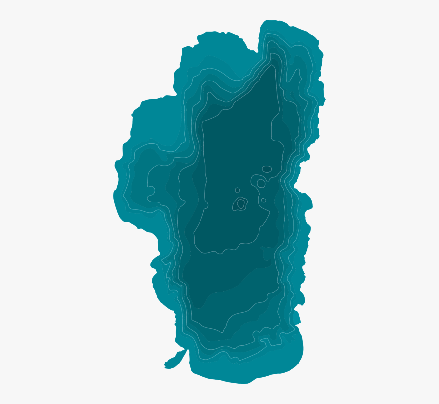 Lake Tahoe Map Outline, Transparent Clipart