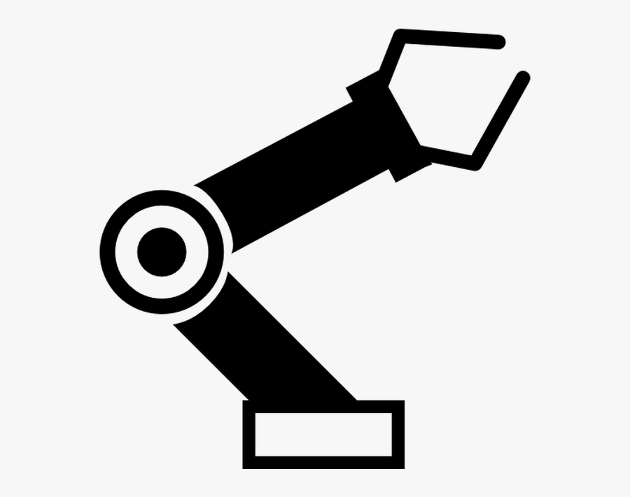 Robot Arm Icon, Transparent Clipart