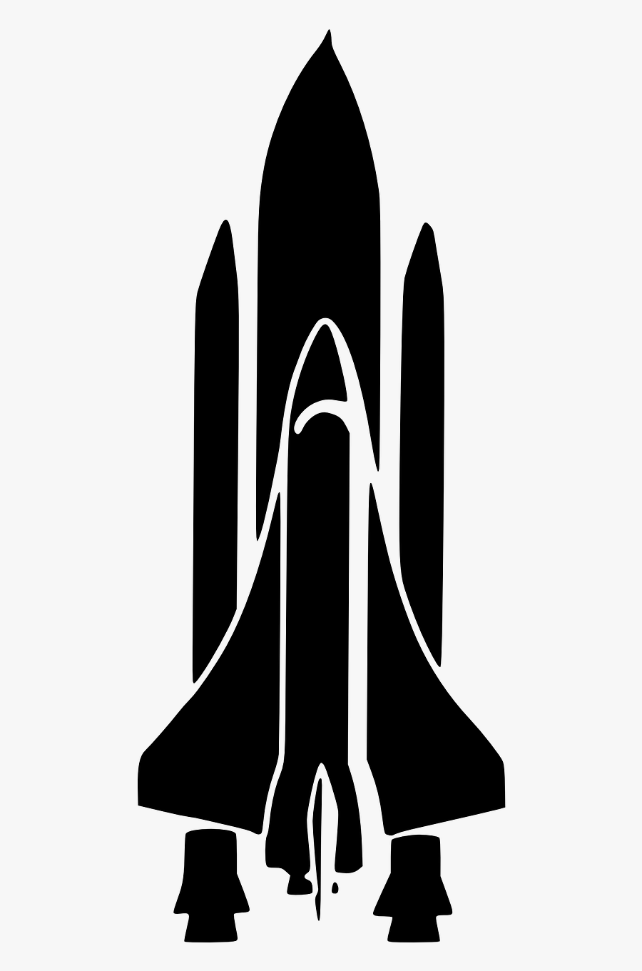 Space Shuttle Nasa Rocket Free Photo - Space Silhouette Png, Transparent Clipart