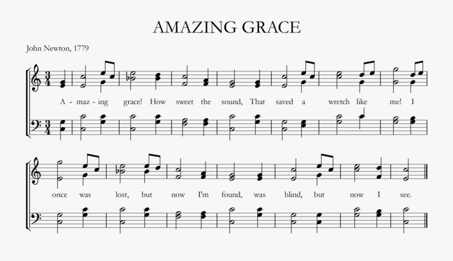 Http - //upload - Wikimedia - - - Png - Amazing Grace - Bản Nhạc Amazing Grace, Transparent Clipart
