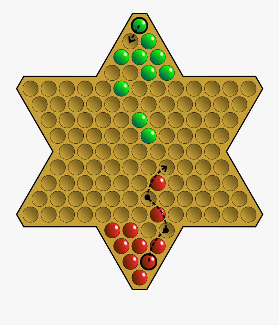 Chinese Checkers, Transparent Clipart