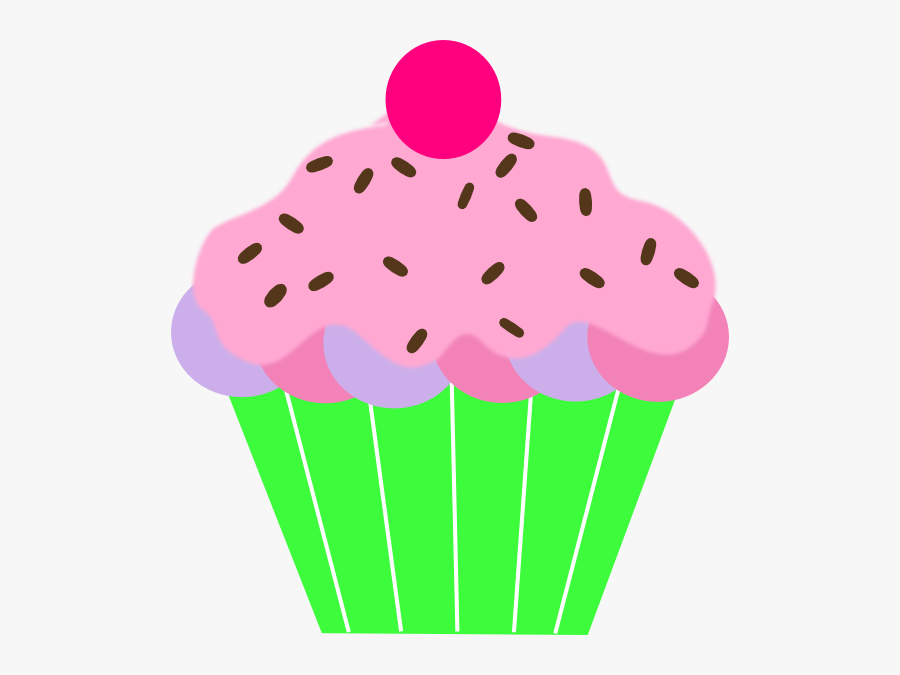 Pink Cupcake Clipart, Transparent Clipart