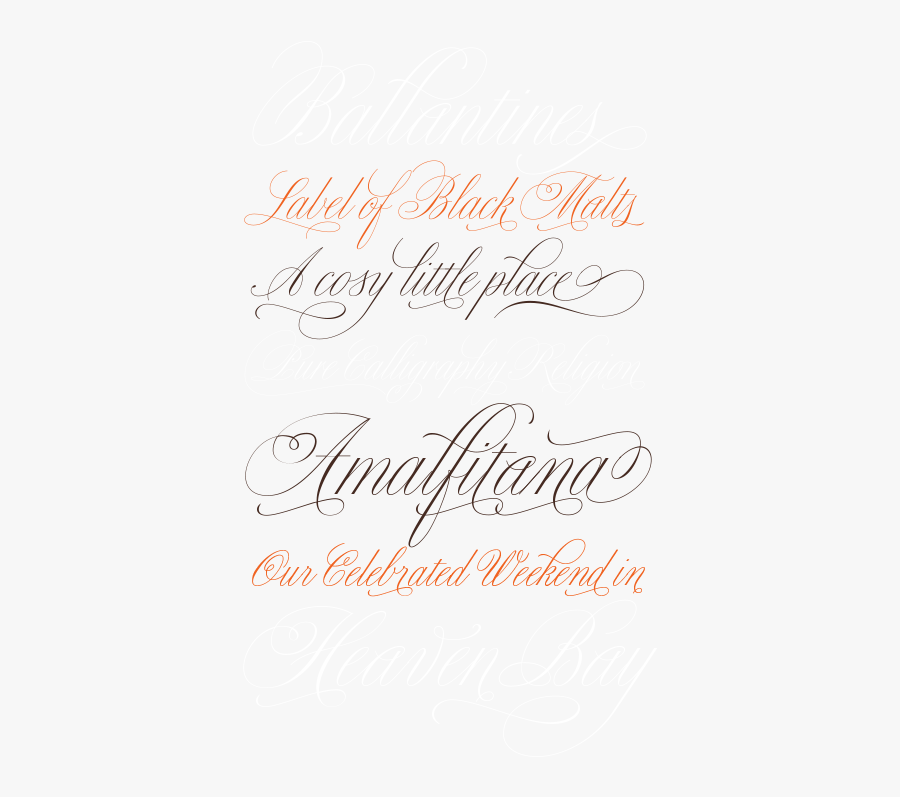 Clip Art Scrolly Font - Calligraphy, Transparent Clipart