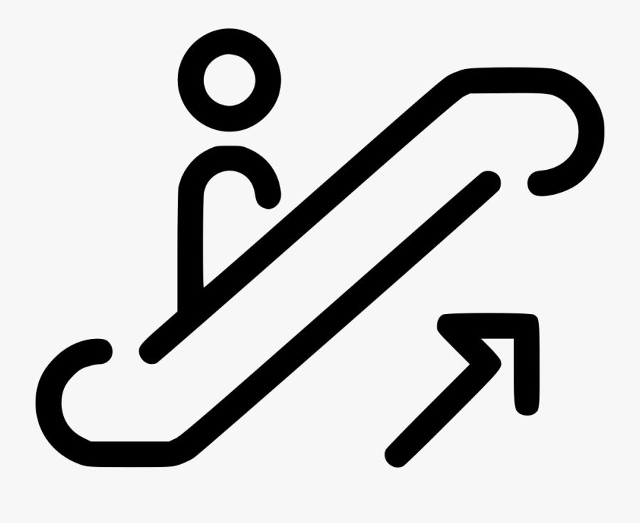 Escalator Up, Transparent Clipart