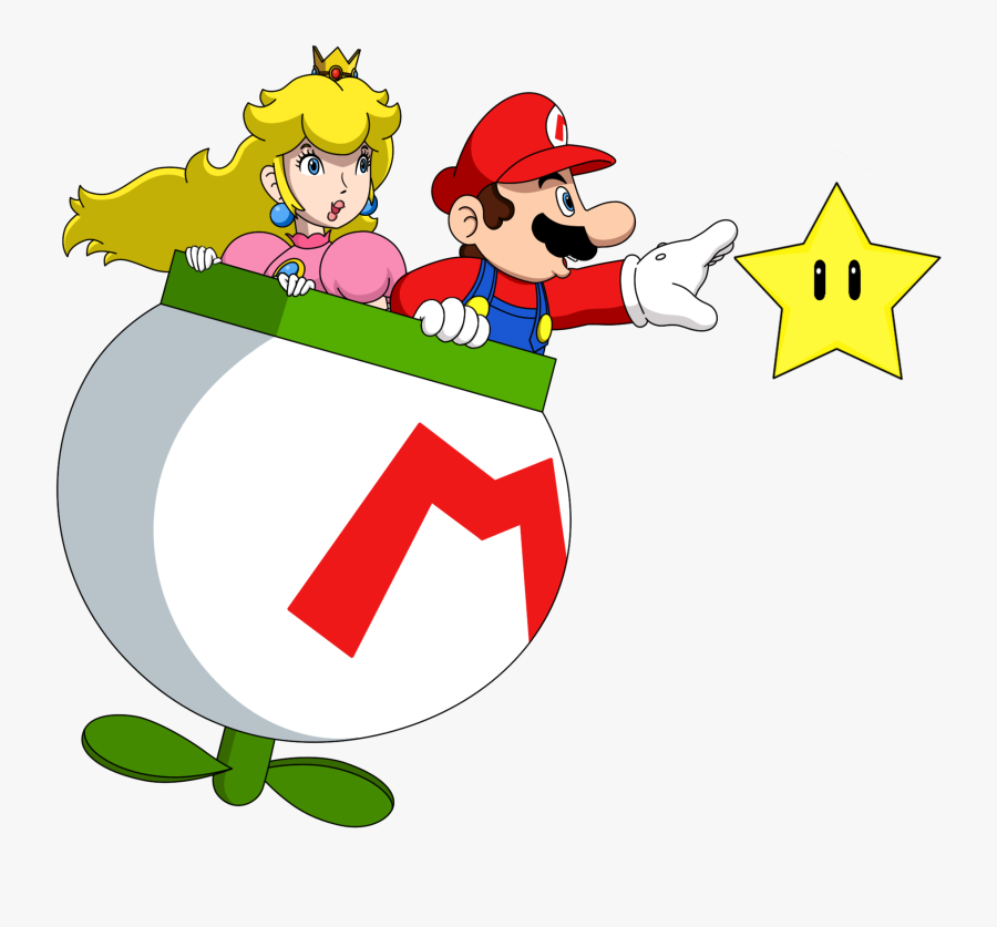 Mario Clipart Car - Mario In Koopa Clown, Transparent Clipart