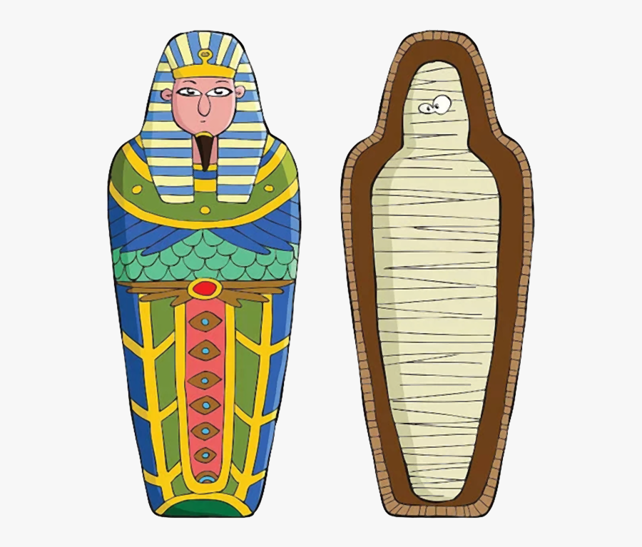 Sarcophagus Cartoon Clipart , Png Download - Ancient Egypt Mummy Clipart, Transparent Clipart