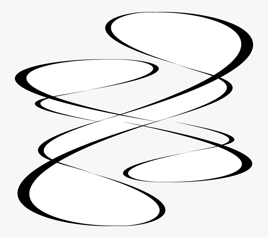 Fancy Lines Curl Clipart Curved Line Clip Art Transparent - Curved Line Design Png, Transparent Clipart