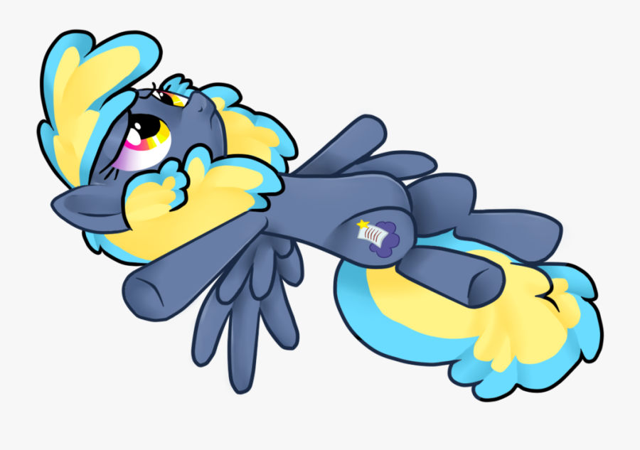 Sleep Thoughts Mlp Night Owl By Caringbears - Mlp Rainbow Dash Lying, Transparent Clipart