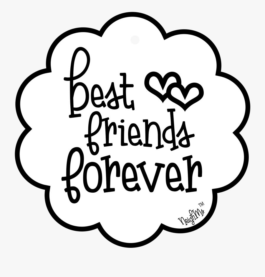 Best Friedns Forever Neighm Tag - Bff , Free Transparent Clipart ...