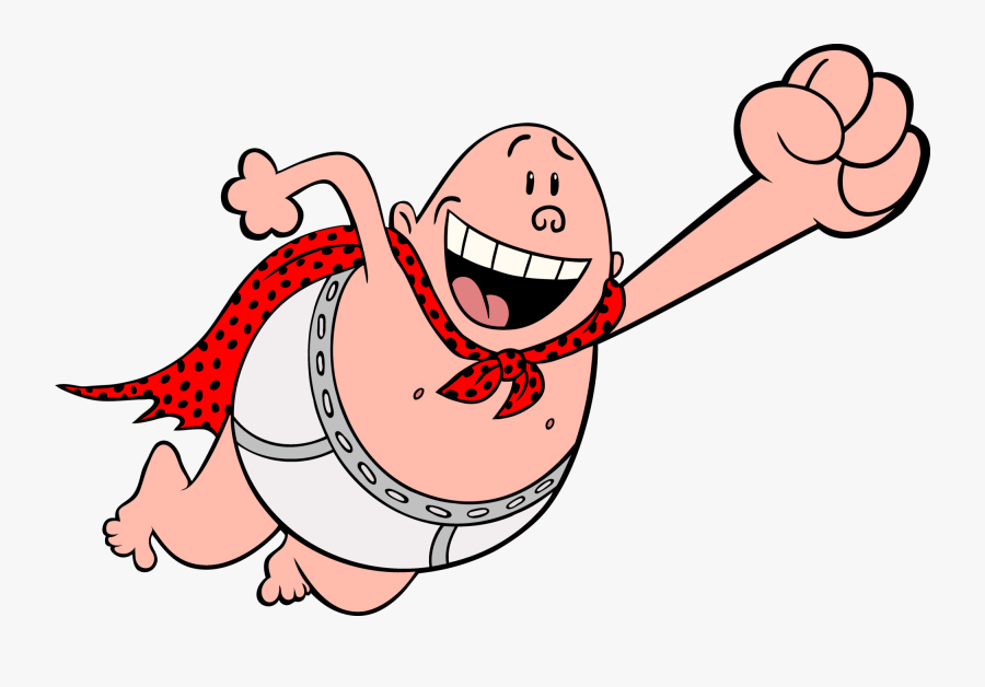 Tra La Laa - Captain Underpants Drawings Flying, Transparent Clipart