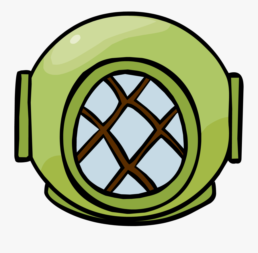 Transparent Deep Sea Diver Clipart - Scuba Cartoon Helmet, Transparent Clipart