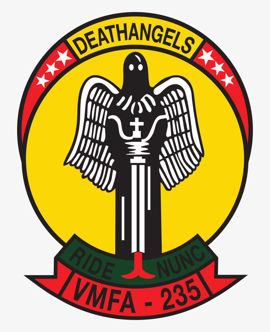 Usmc Vmfa-235 Death Angel Sticker - Death Angel Leathernecks, Transparent Clipart