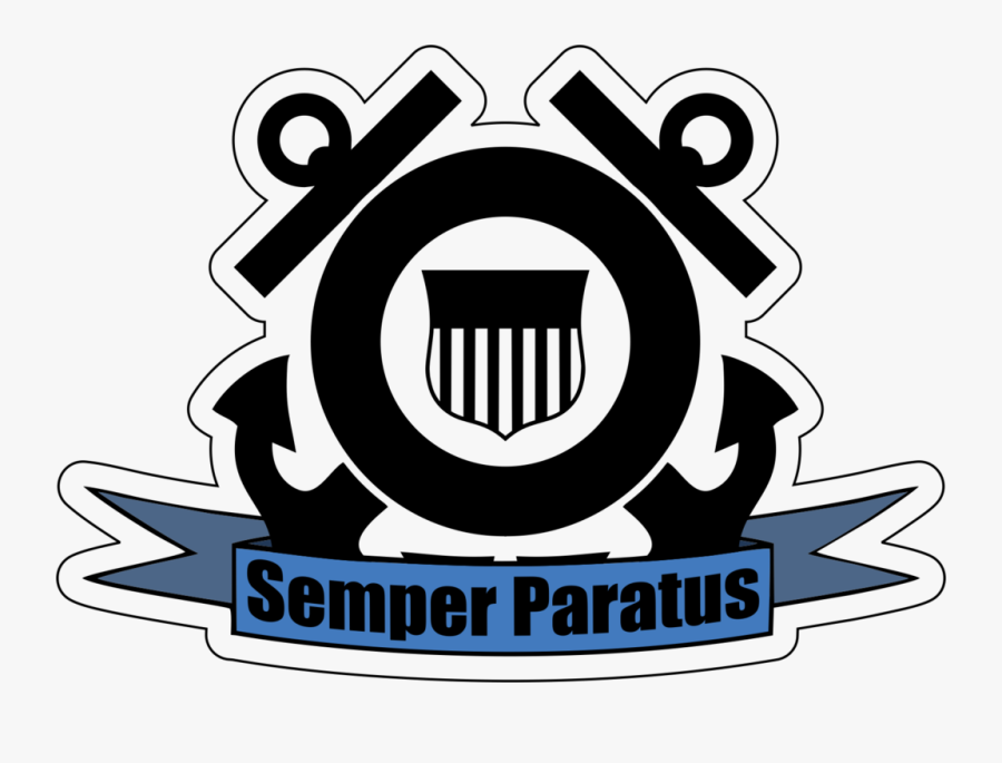 Coast Guard Aux Logo, Transparent Clipart