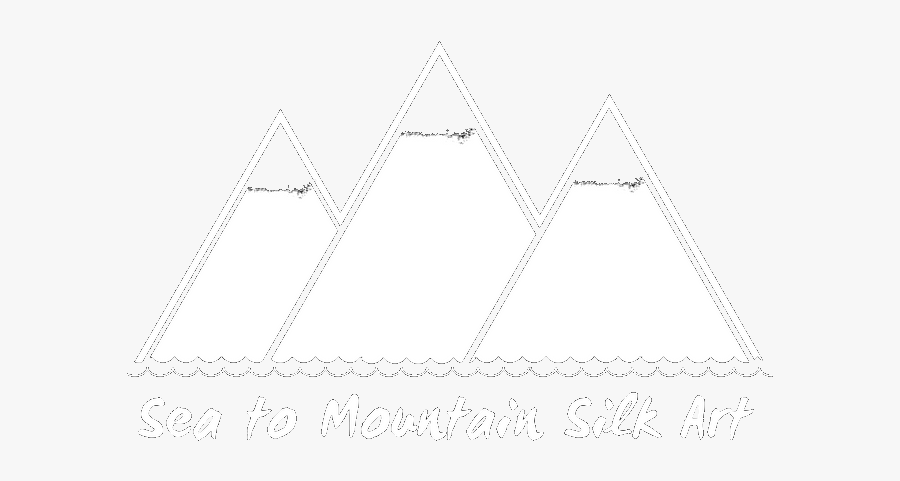 Sea To Mountain Silk Art - Triangle, Transparent Clipart