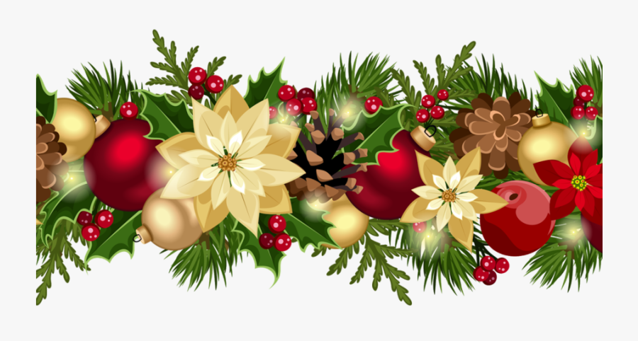 Wreath Christmas Transparent Image - Christmas Border Design Transparent, Transparent Clipart