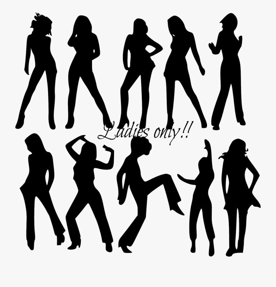 It Is Best To Limit Cookie Exchange Guests To Ladies - Women Silhouette Clip Art, Transparent Clipart