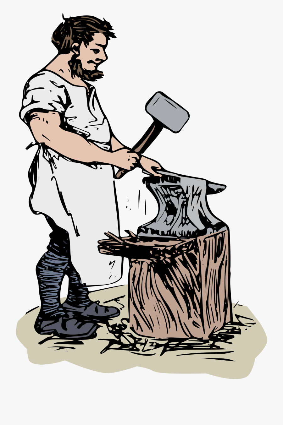 Blacksmith Colour Big Image Png Ⓒ - Blacksmith Clipart, Transparent Clipart