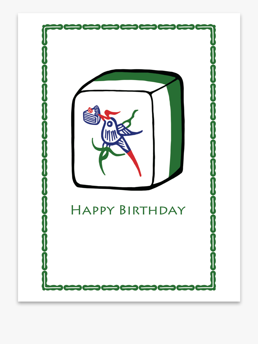 Happy Birthday Mahjong Sparrow - Mahjong One Of Bamboo Png, Transparent Clipart