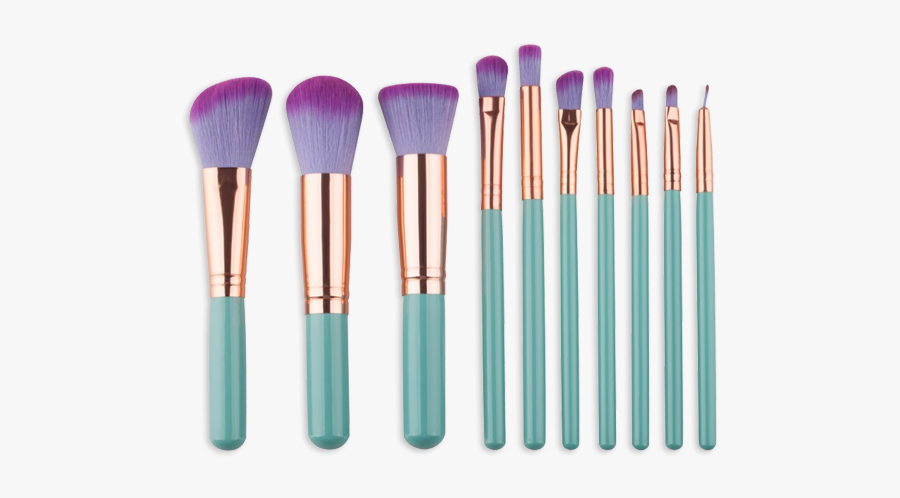 Makeup Brushes Png - Pinceis Para Contorno E Pó E Base, Transparent Clipart