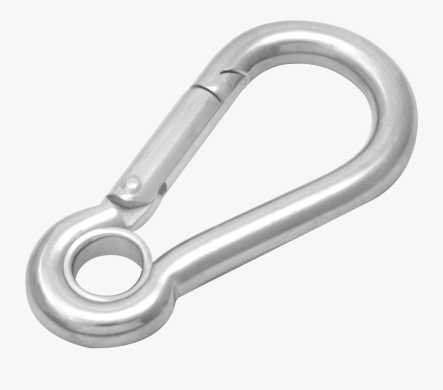 Snap Hooks- Eye End - Carabiner, Transparent Clipart