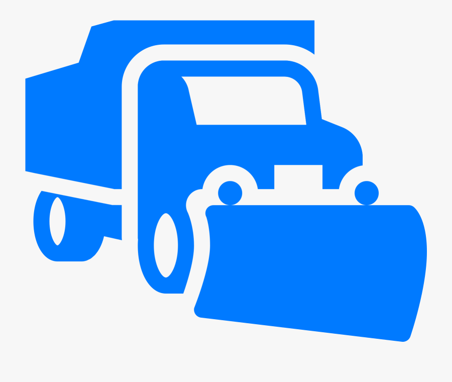 Interstate Plow Truck Filled - Snow Plow Truck Icon, Transparent Clipart