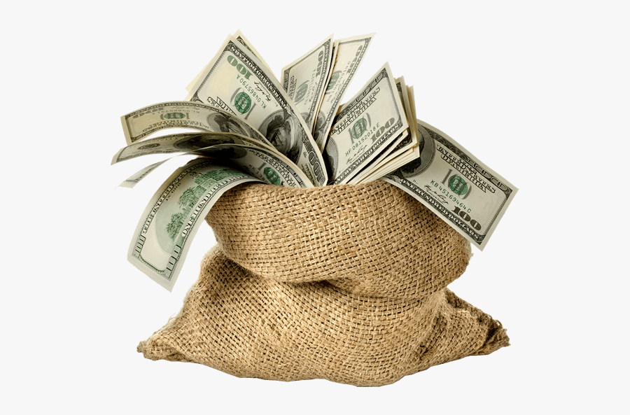 Money Bag Life Insurance Investment Finance - Bag Of Money Transparent Background, Transparent Clipart