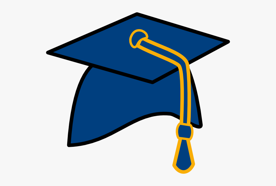 Blue Graduation Cap Clipart, Transparent Clipart