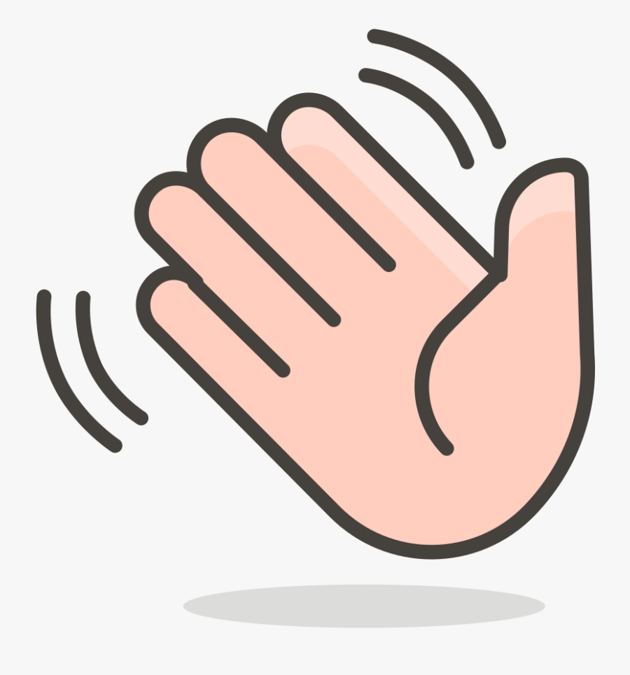 384 Waving Hand - Waving Hand Icon Png, Transparent Clipart