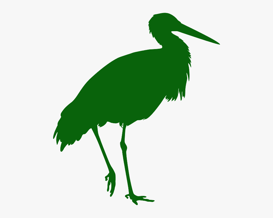 Crane Silhouette Png Transparent, Transparent Clipart