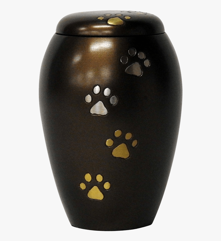 Chocolate Paw Print Cremation Urn - Vase, Transparent Clipart