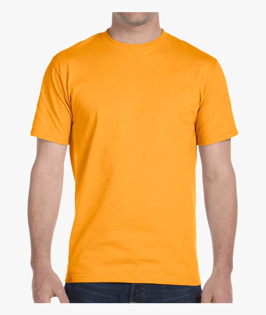 Download Transparent Tshirt Template Png - Blank Mustard Yellow ...