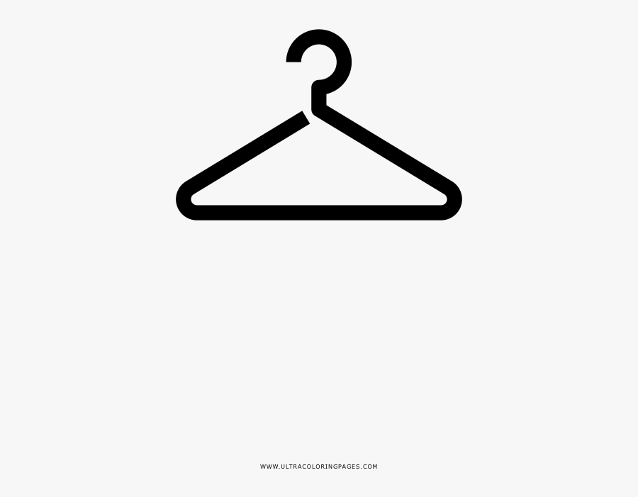 Hanger Coloring Page - Clothes Hanger , Free Transparent Clipart ...