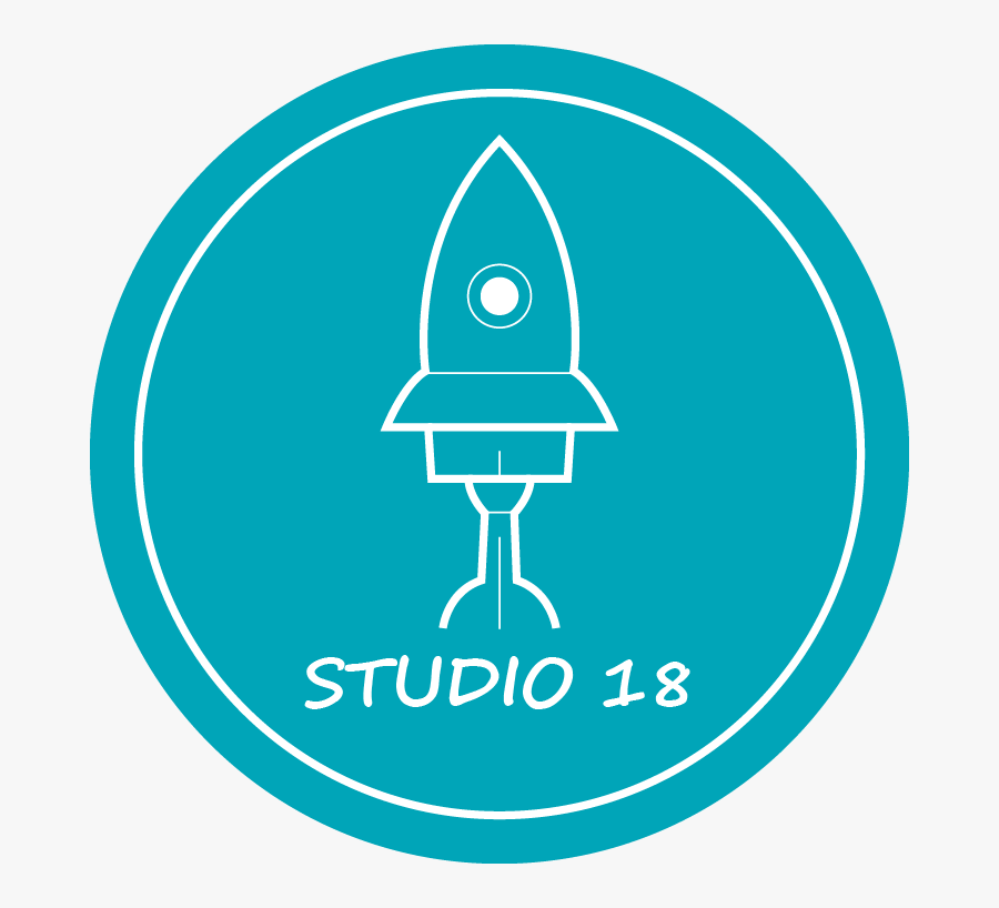 Studio-18 Logo Hvid - Circle, Transparent Clipart