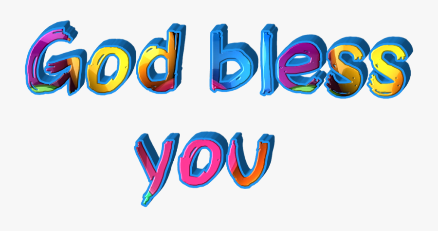 #god Bless You - God Bless You Sticker, Transparent Clipart