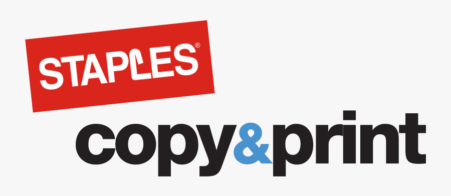 Staples Logo Print - Staples Copy Print Png, Transparent Clipart
