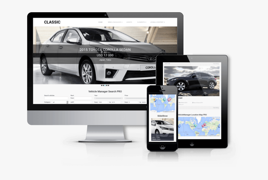 Free Vehicle Templates - Free Car Joomla Template, Transparent Clipart