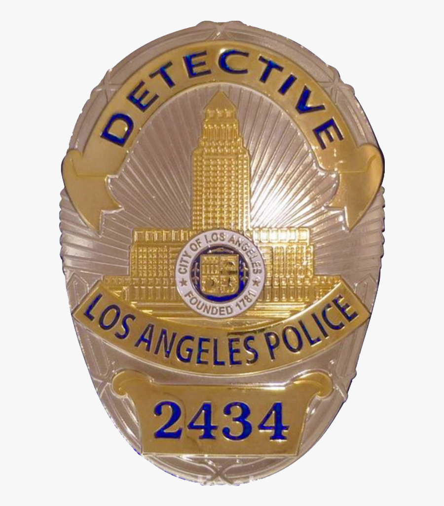 Los Angeles Detective Badge, Transparent Clipart