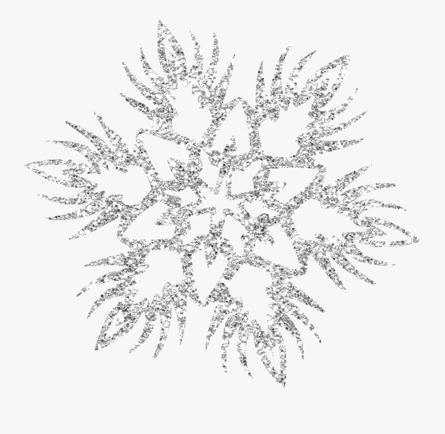 Beautiful Silver Snowflake Png Download - Transparent Background Snowflake Png, Transparent Clipart